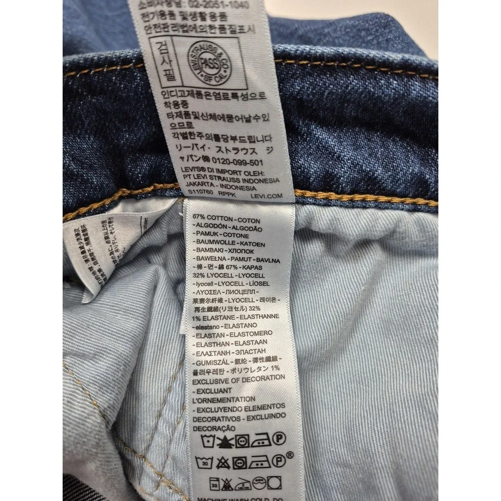 Levis Premium 511 Jeans Mens 36x30 Blue Stretch Denim Medium Wash